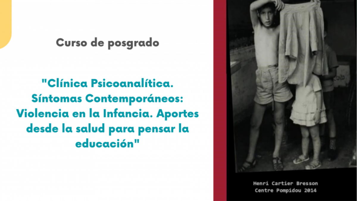 imagen Clínica Psicoanalítica. Síntomas Contemporáneos: Violencia en la Infancia. Aportes desde la salud para pensar la educación