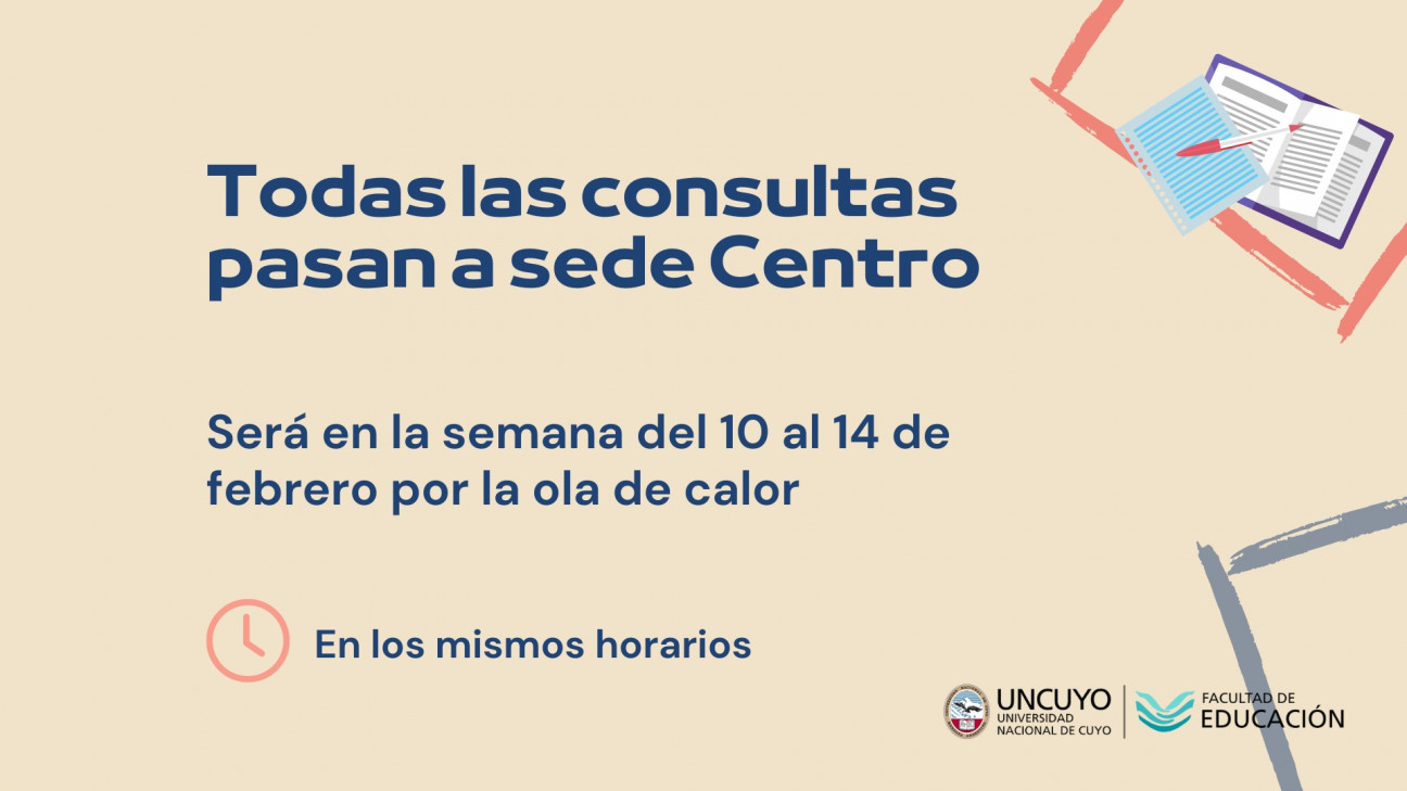 imagen Todas las consultas pasan a sede Centro