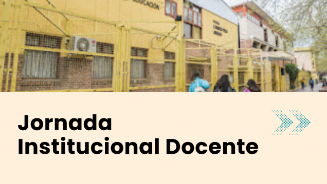 imagen Realizarán una nueva jornada institucional docente