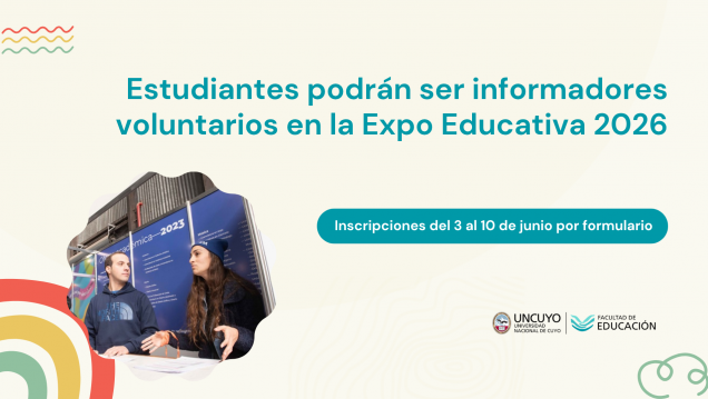 imagen Estudiantes podrán ser informadores voluntarios en la Expo Educativa 2026