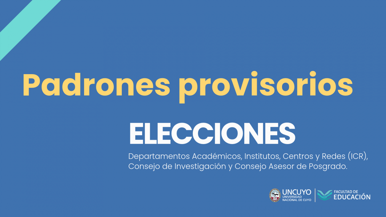 imagen Elecciones institutos, departamentos y consejos: ya están disponibles los padrones provisorios