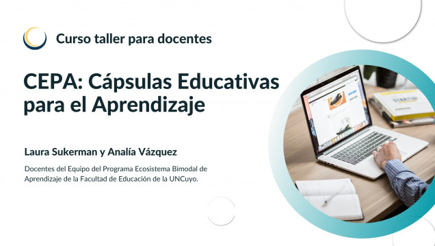 imagen Cápsulas educativas en el centro de una capacitación docente en la Facultad de Educación