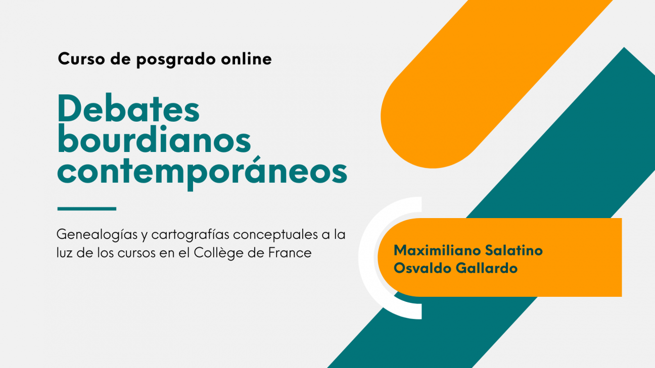 imagen Curso de posgrado online abordará los "Debates bourdianos contemporáneos"