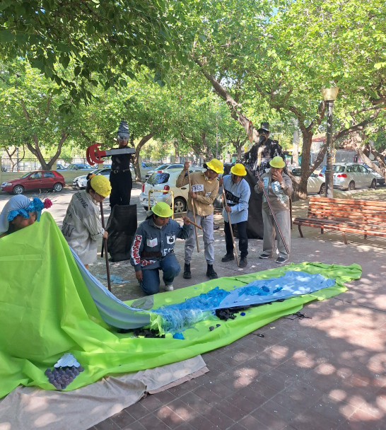 imagen Una muestra artística permitió visibilizar la defensa del agua pura en Mendoza