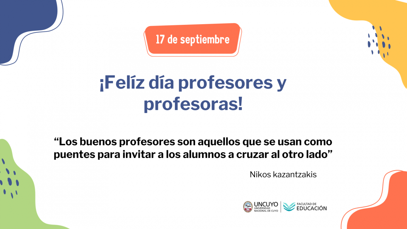 imagen ¡Feliz día profesores y profesoras!