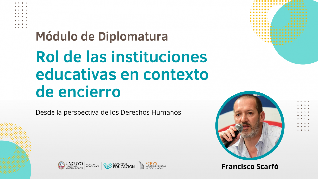 imagen Analizarán el rol de las instituciones educativas en contexto de encierro desde la perspectiva de los Derechos Humanos