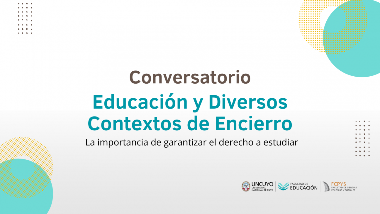 imagen Realizarán un conversatorio sobre Educación y Diversos Contextos de Encierro