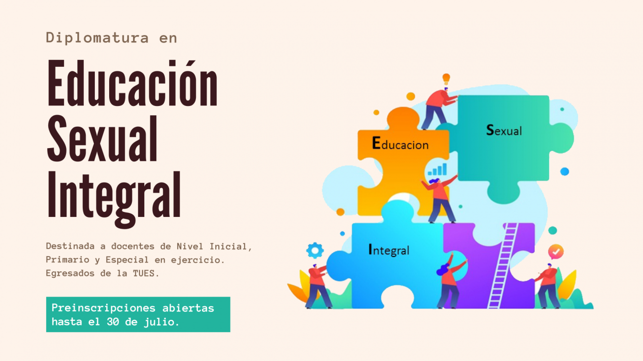 imagen Extienden plazo para inscribirse a Diplomatura en Educación Sexual Integral