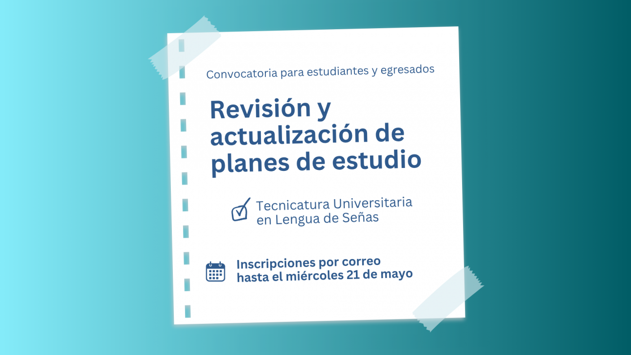 imagen Seleccionarán estudiantes y egresados para revisar y actualizar planes de estudio