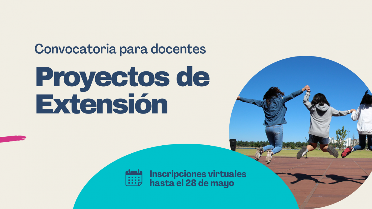 imagen Convocan a docentes para participar en proyectos de extensión