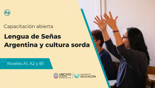 imagen Inscriben a los cursos anuales de Lengua de Señas Argentina en la UNCuyo