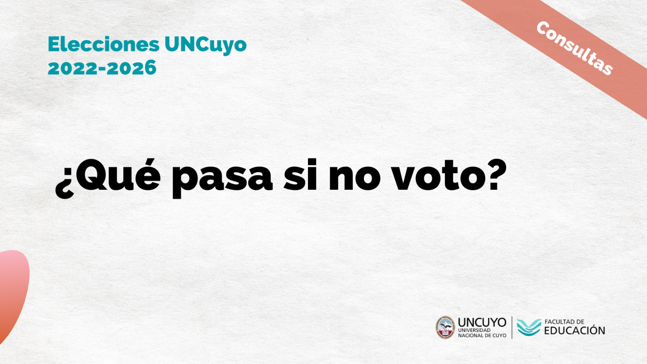 imagen ¿Qué pasa si no voto?