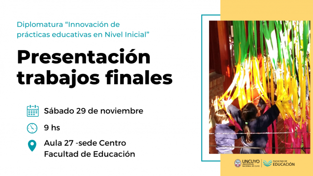 imagen Mostrarán los trabajos finales de la Diplomatura en Innovación de Prácticas Educativas en el Nivel Inicial
