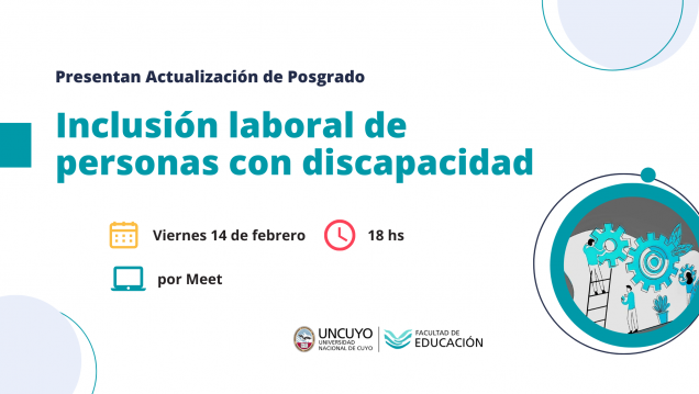 imagen Presentarán un programa de posgrado sobre inclusión laboral de personas con discapacidad