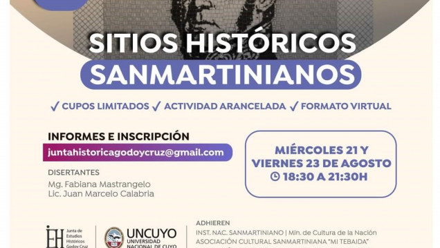 imagen Inscriben a nueva jornada sobre sitios históricos sanmartinianos