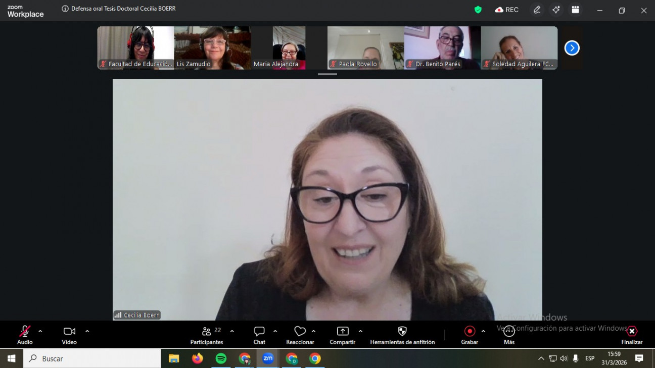 imagen Egresó la primera Doctora en Educación en la Diversidad de la Facultad de Educación