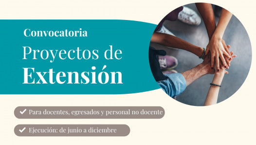 imagen  Convocan a proponer proyectos de Extensión