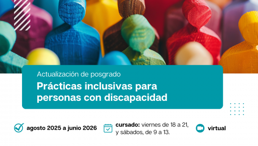 imagen Prácticas inclusivas para personas con discapacidad se analizarán en una actualización de posgrado