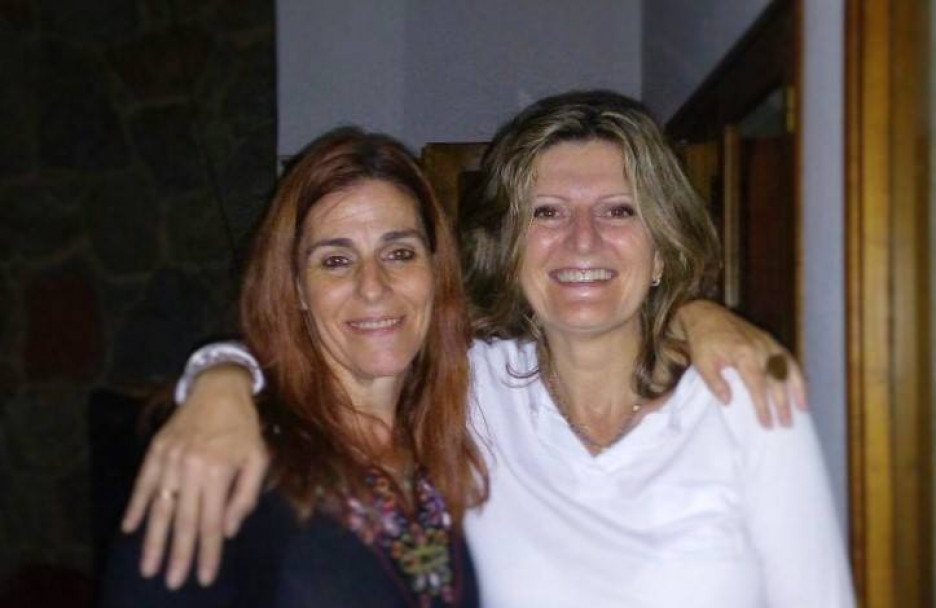 imagen Las profesoras premiadas, María Fernanda Ozollo y Claudia Paparini.
