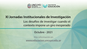 imagen XI Jornadas Institucionales de Investigación (2021)
