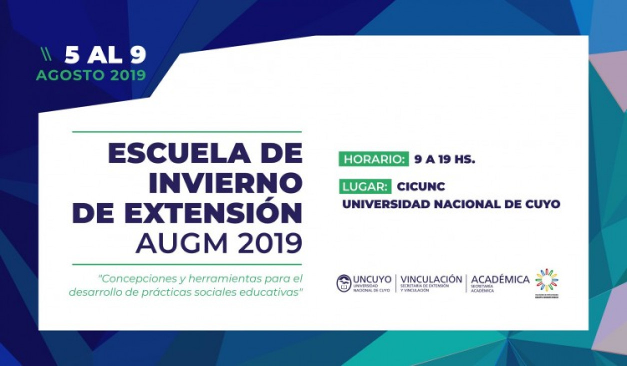 imagen Inscriben a la Escuela de Invierno de Extensión AUGM 2019