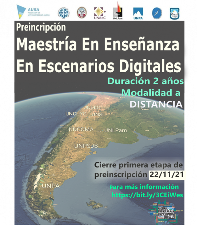 imagen Extienden plazo de inscripción a Maestría en Enseñanza en Escenarios Digitales