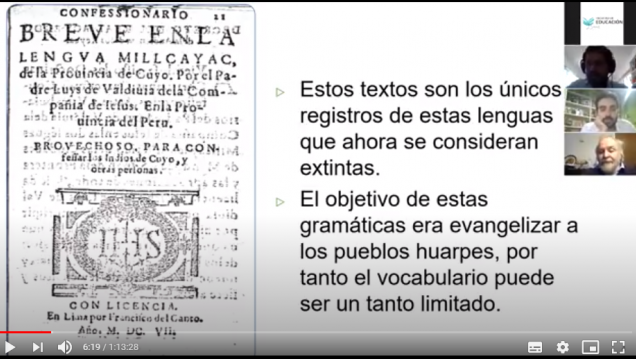 imagen Las lenguas Huarpes fueron el eje de una conferencia de posgrado