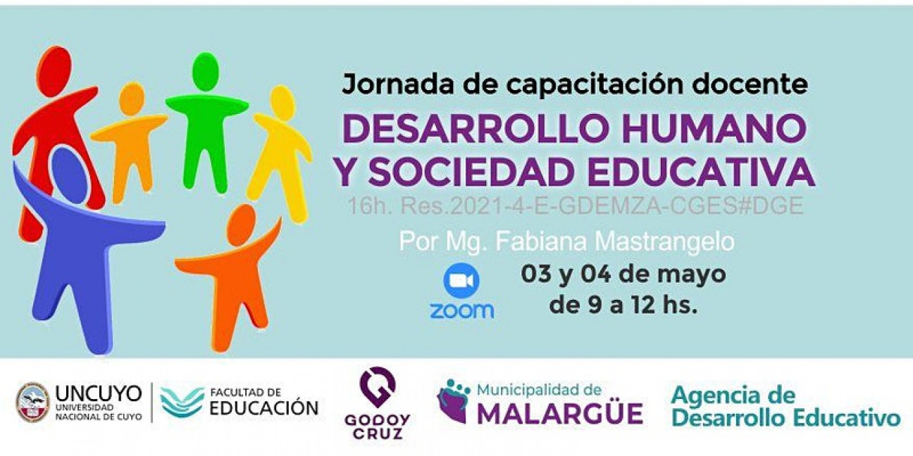 imagen Jornada virtual: Desarrollo Humano y Sociedad Educativa, con puntaje de la DGE