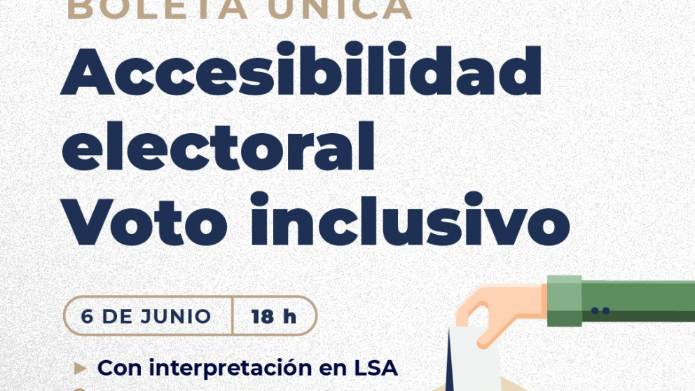 imagen Jornada "Boleta Única, Accesibilidad Electoral y voto inclusivo"