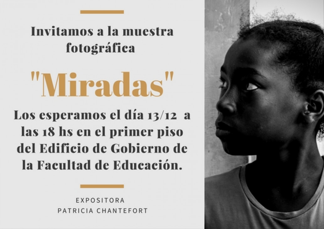 imagen Invitan a la inauguración de la muestra fotográfica "Miradas"