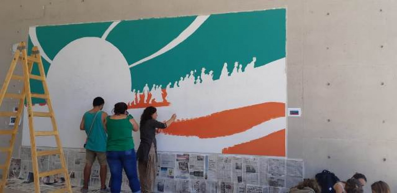 imagen Invitan a confeccionar mural colectivo en sede Campus