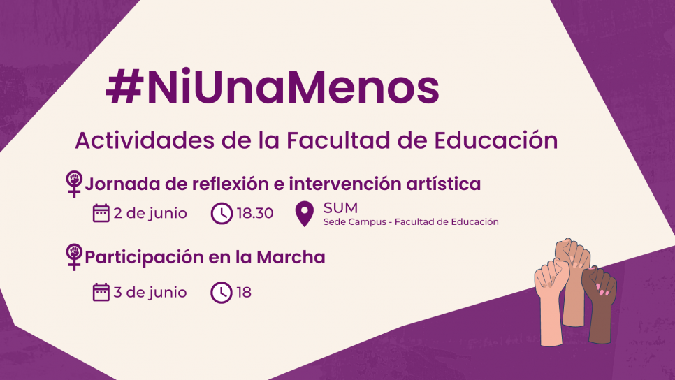 imagen Actividades de la Facultad de Educación en el marco de #NiUnaMenos