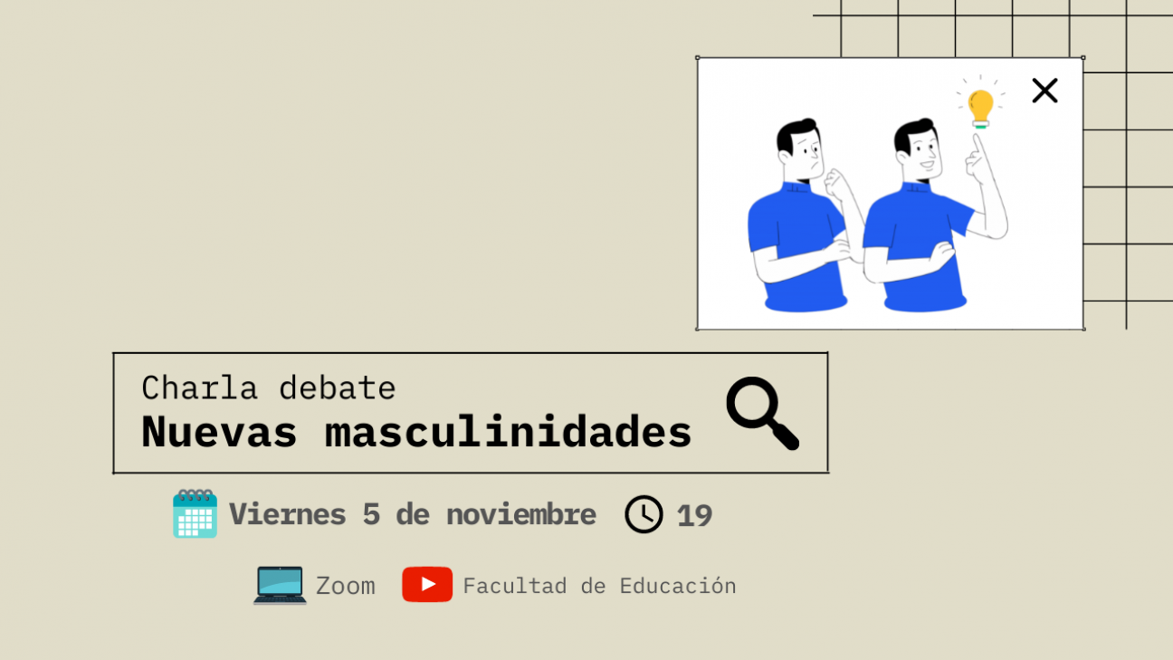 imagen Reprograman charla sobre nuevas masculinidades