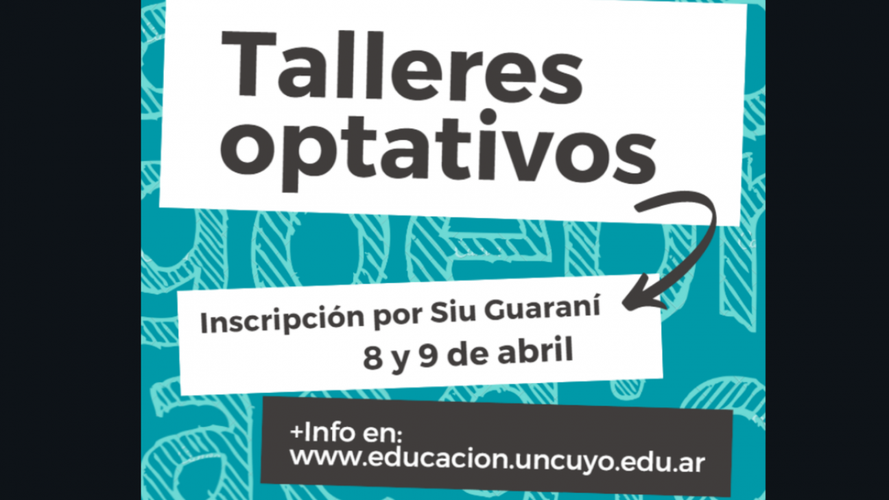 imagen Abren inscripciones para los talleres optativos