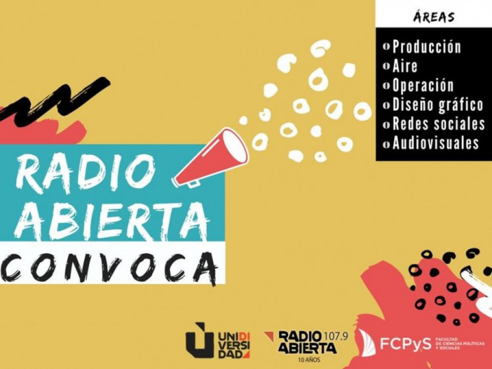 imagen ¿Sos estudiante de la UNCUYO? ¡Sumate a Radio Abierta!