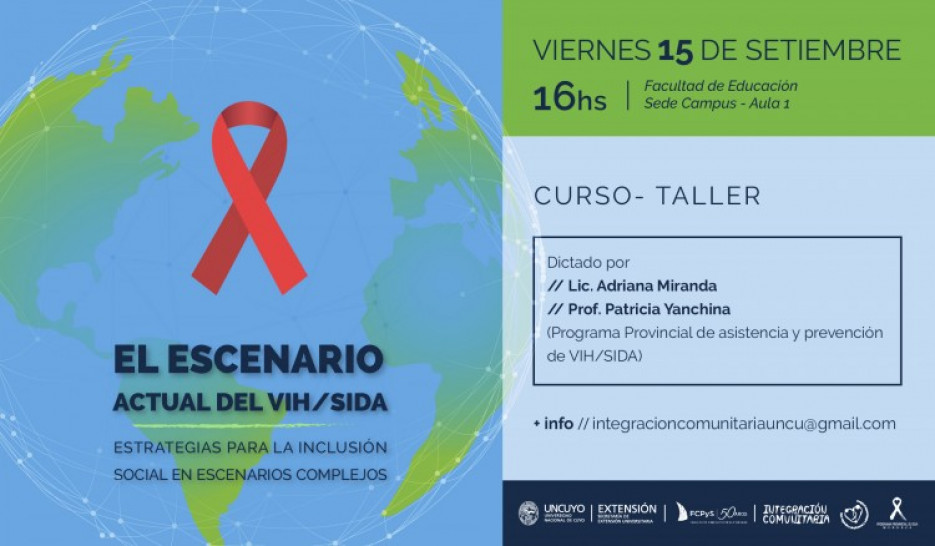 imagen Abordarán estrategias para la inclusión social en el escenario actual del VIH/SIDA