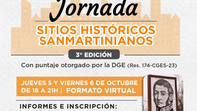 imagen Inscriben a una nueva edición de la jornada sobre sitios históricos sanmartinianos