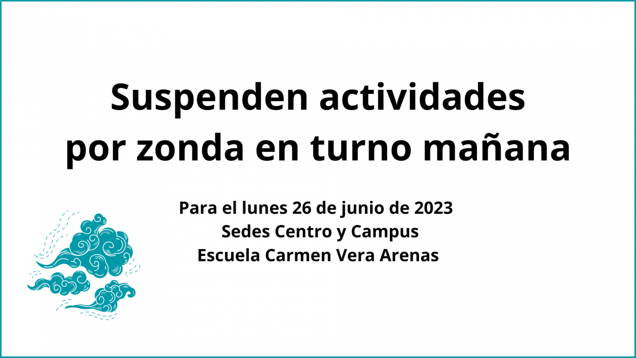 imagen Turno mañana lunes 26 de junio: no habrá actividades por el viento zonda