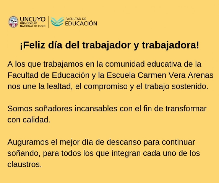 imagen ¡Feliz día del trabajador y trabajadora!