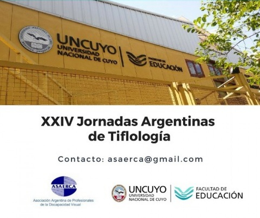 imagen Invitan a las XXIV Jornadas Argentinas de Tiflología