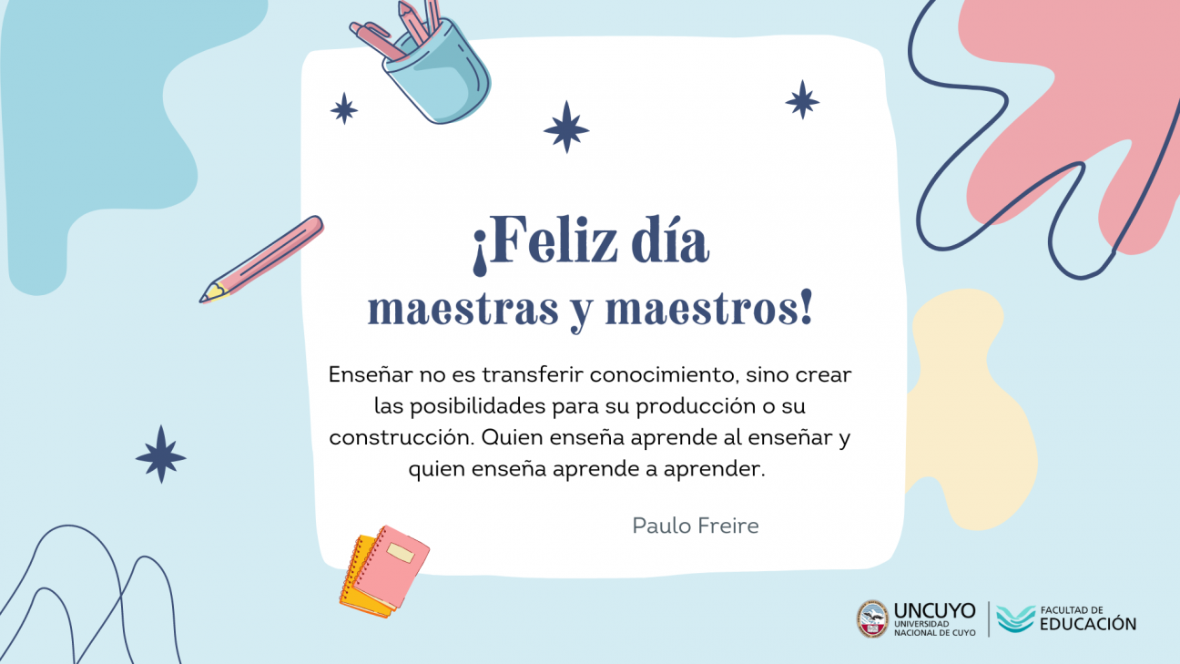 imagen ¡Feliz día, maestras y maestros!