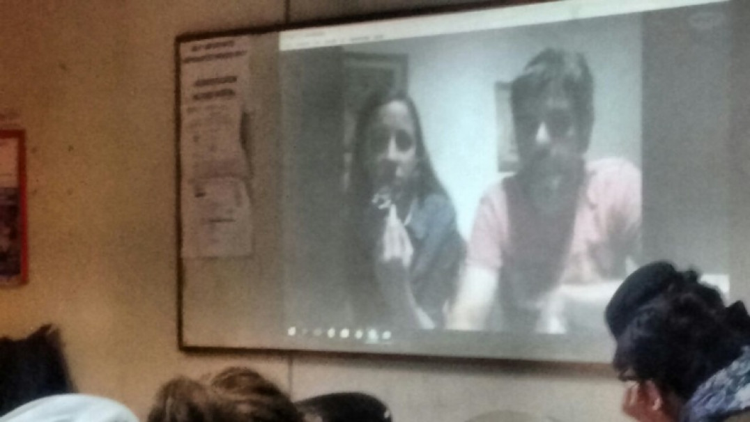 imagen Estudiantes de la TUES participaron de videoconferencia con Universidad de Uruguay