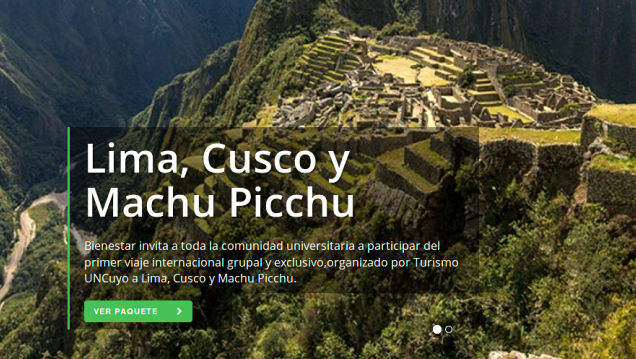 imagen Viajá a Perú con Turismo UNCUYO