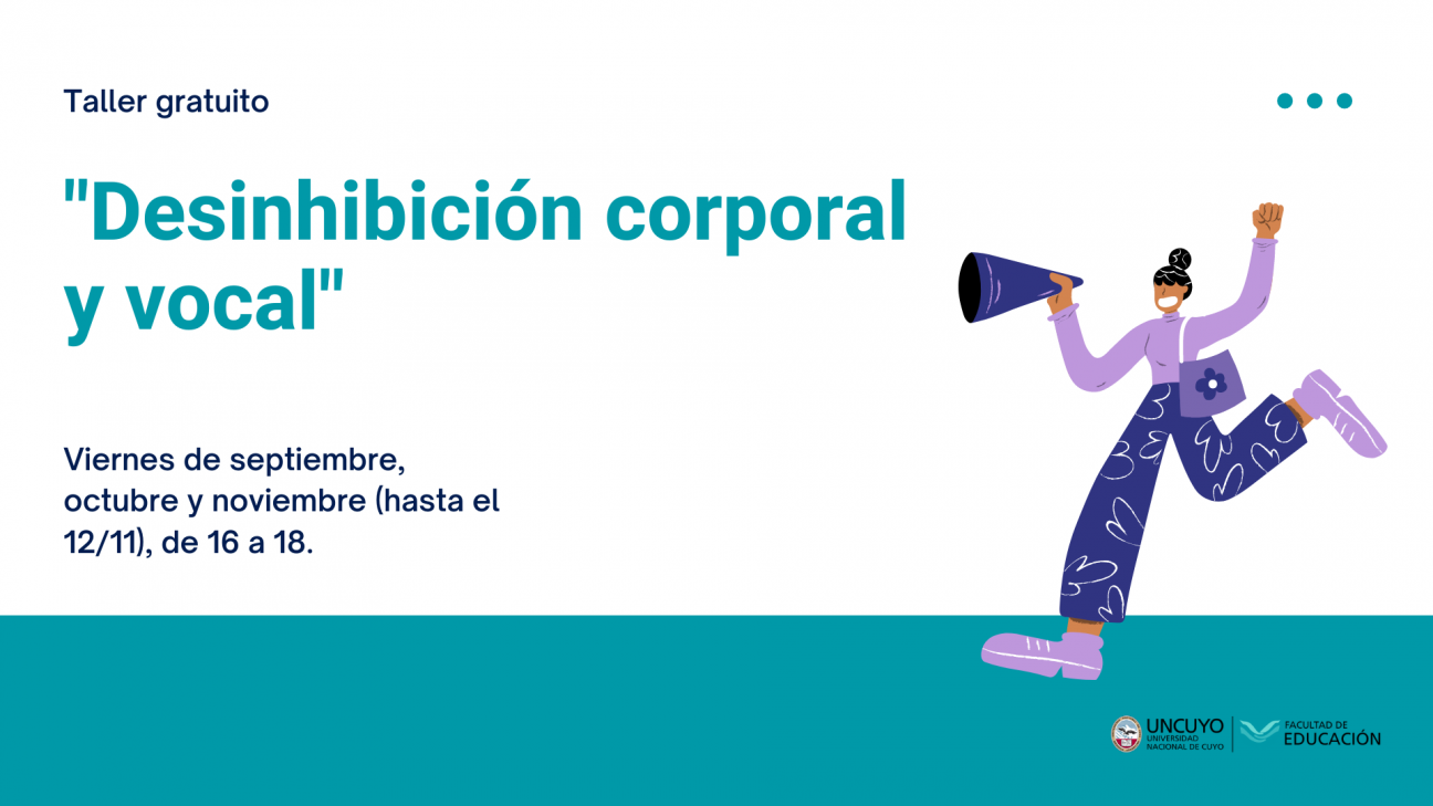 imagen Abren inscripciones para taller gratuito sobre desinhibición corporal y vocal