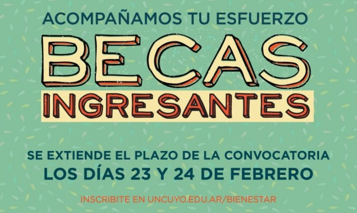 imagen Extienden inscripción a becas para ingresantes 