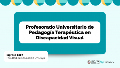 imagen Profesorado Universitario de Pedagogía Terapéutica en Discapacidad Visual